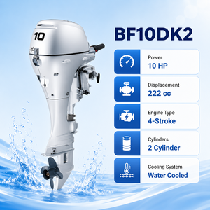 Moteur marin BF10DK2 10hp 7,4 KW 2 cylindres électronique PGM-IG pour bateau pneumatique, bateau de pêche, bateau de patrouille - Product Image 2