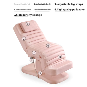 Lit de massage électrique de luxe à trois moteurs pour salon, idéal pour les extensions de cils – Nouveauté très demandée - Product Image 5