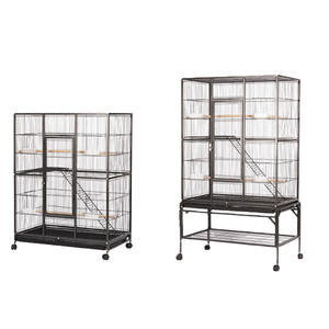 Vente flash : Grande volière sur roues, <span class=keywords><strong>cage</strong></span> à oiseaux en fer pour l'extérieur, <span class=keywords><strong>cage</strong></span> à oiseaux à bungee pour perroquet, calopsitte, pinson - Product Image 2