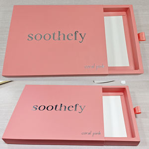 Caja de embalaje cosmético de papel revestido Rosa extraíble de alta calidad personalizada con logotipo de plata en relieve de laminación mate para crema facial - Product Image 2