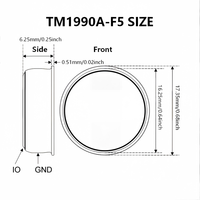 Llave Electrónica iButton Dallas DS1990A-F5 Compatible con TM1990A-F5, Tarjeta de Memoria Táctil de Acero Inoxidable para Control de Acceso