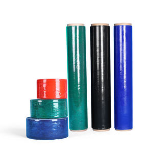 שחור פלסטיק בטוח צבע חומר מותאם אישית מותאם אישית עבור מוצרים לוגיסטיקה מגן סרט מתיחה - Product Image 2