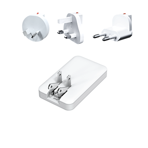 Bloque de carga rápida GaN de 65 W con salida tipo C y USB-A - Product Image 1