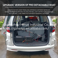 Combinaison de véhicules bateau PE plastique épissage pêche pliant bateau hors-bord portable pêche assaut bateau