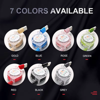 Kabel Pengisi Daya Cepat 3 in 1 Tipe-C Micro USB Nylon PVC Flat Grosir, Kabel Pengisi Daya Hadiah untuk Power Bank dan Ponsel