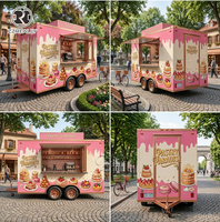 Cuisine mobile électrique extérieure en acier inoxydable avec camion de restauration clé en main entièrement équipé, chariot de nourriture de rue résistant à la rouille