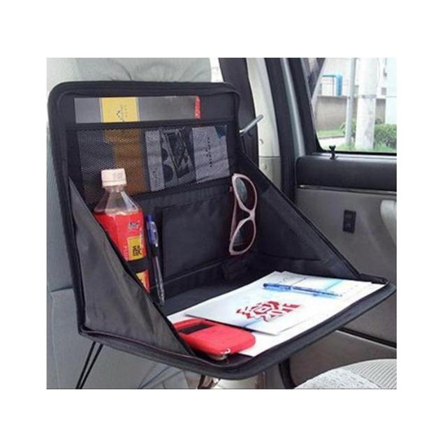 Travel Car Laptop Holder Tray Bag Mount Back Seat Auto Food Work Table Organizer