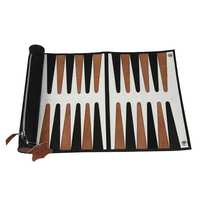 Faltbares Backgammon-Set mit Eigenem Logo Tragbares Reise-Brettspiel Lasergravur Blanko-Geschenk OEM Großhandel Wiederverkauf