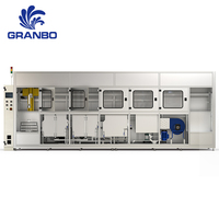 Máquina de Limpieza Ultrasónica Industrial Automática GRANBO de 135L con 5 Tanques, PLC, HMI y Manipulador Mecánico