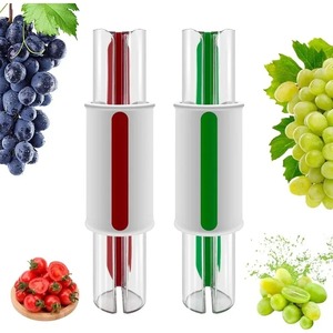 Non Stick Tomato Slicer Grape Cherry <b>Cutter</b> Manual Fruit <b>Vegetable</b> Dicer Rust Proof Blades Easy Clean Salad Prep Kitchen Gadget - Product Image 6