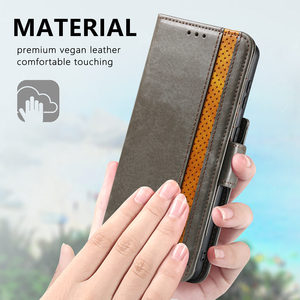 Funda de lujo para billetera de negocios, Funda de cuero con tapa para tarjeta para <span class=keywords><strong>Samsung</strong></span> S24 Ultra S24 A55 A54 A53, funda y accesorios para teléfono móvil - Product Image 6