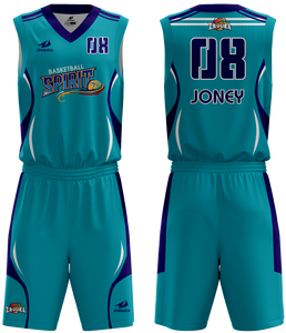 Wholesale quick-drying breathable polyester basketball jersey - Product Image 4