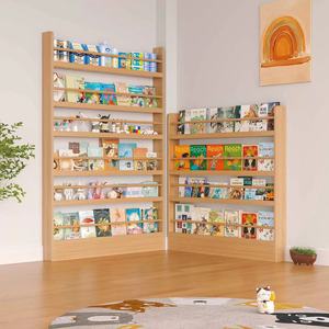Thư viện bằng Gỗ Tạp Chí thu hẹp phía sau cửa kệ sách nhiều lớp treo tường phía trước tủ sách trẻ em kệ sách tủ - Product Image 6