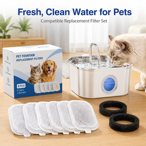 Filtre de remplacement pour <span class=keywords><strong>fontaine</strong></span> à <span class=keywords><strong>eau</strong></span> intelligente pour chat, charbon actif en coque de noix de coco, avec 10 pièces - Product Image 3