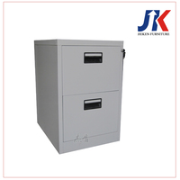 Meuble de classement moderne à 2 tiroirs en métal, armoire de rangement de documents de bureau en acier, armoire à dossiers verticale verrouillable avec poignée