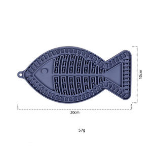 Peixe Forma Slow Alimentador Dog Bowl Atacado Silicone <span class=keywords><strong>Pet</strong></span> Bowl Lambendo Antiderrapante <span class=keywords><strong>Pet</strong></span> Lamber Mat - Product Image 5