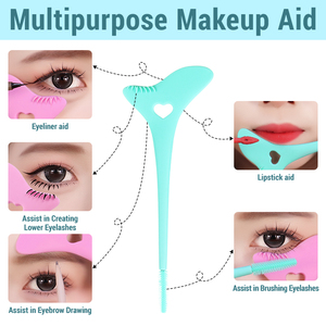 Brosse applicatrice multifonctionnelle en silicone pour cils et maquillage des yeux - Product Image 2