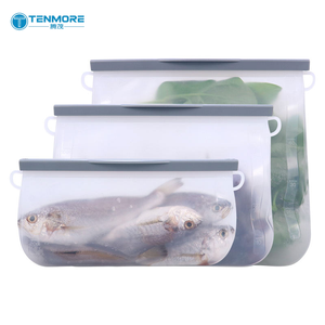 Sac à bandoulière portable <span class=keywords><strong>en</strong></span> silicone pour aliments, pochette étanche <span class=keywords><strong>en</strong></span> silicone autoportante pour voyage et pique-nique - Product Image 1
