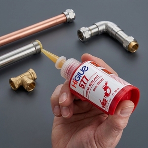 Mastic universel jaune haute résistance pour l'arrêt des fuites dans les conduites, idéal pour les raccords de plomberie domestique et les joints de vannes de gaz - Product Image 1