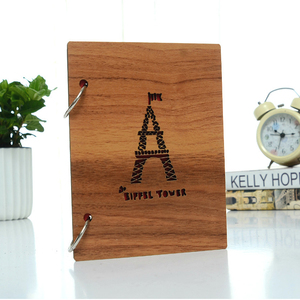 <span class=keywords><strong>Album</strong></span> photo portable en bois sculpté 12*16cm avec reliure à spirale, plus <span class=keywords><strong>de</strong></span> 200 pages pour créer des albums mémorables - Product Image 2