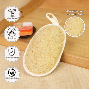 2PCS Loofah Bath Sponge Durable Home Use Strong <b>Scrubbing</b> Back Sponge for Men Women Soft Loofah Sponge Scrubber <b>Body</b> Close Skin - Product Image 2