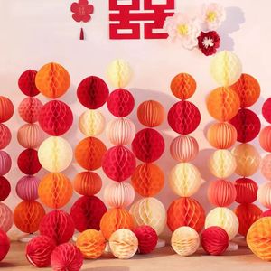 Palline <span class=keywords><strong>di</strong></span> Carta Colorate Biodegradabili Ecologiche all'Ingrosso, Decorazioni a Nido d'Ape per Natale, Matrimoni e Feste <span class=keywords><strong>di</strong></span> <span class=keywords><strong>Compleanno</strong></span> - Product Image 2