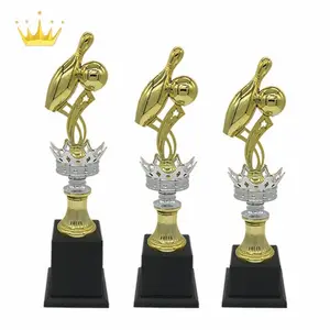 Plastic Crown Design Bowling Assembly Trophies