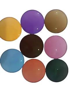 1.56 lenti fotocromatiche foto lenti ottiche blu/rosa/viola/arancione/giallo/grigio