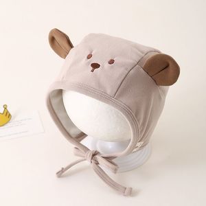 Chapeau pour bébé, motif animal, petit et mignon, protection des oreilles, coupe-vent, chaud, en polyester/coton, pour nouveau-nés garçons, printemps-automne - Product Image 4