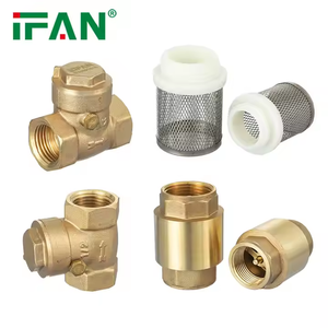 Ifan Nhà Sản Xuất Van Kiểm Tra 1/2 "-4" Inch Đồng Đu Không Trở Lại Van Tất Cả Các Loại <span class=keywords><strong>Brass</strong></span> Kiểm Tra Van - Product Image 1