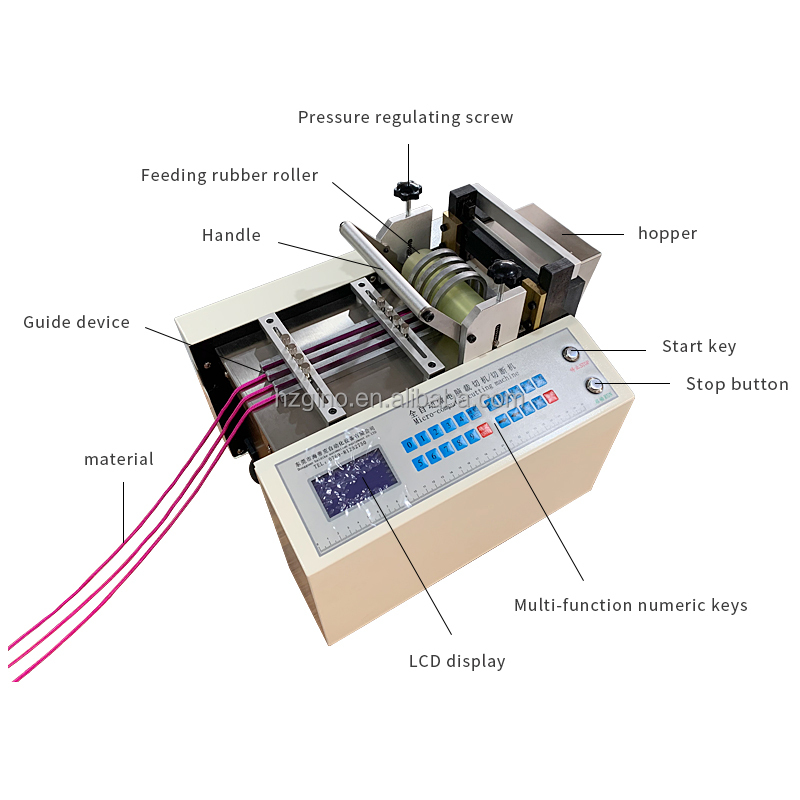 HD-100D оптовая продажа с фабрики, микрокомпьютер термоусаживаемой трубки прочной нейлоновой веревки автомат для резки Силиконовая Трубка Резак