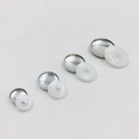 Nouvelle collection 2025 : Kit de boutons en aluminium écologiques de haute qualité avec base en tissu, taille personnalisable pour tissus épais