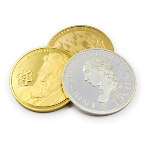Venta al por mayor del fabricante: Monedas personalizadas de metal plateado estilo antiguo, monedas de Chile y monedas estadounidenses de latón. - Product Image 1