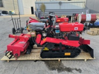 Cultivateur rotatif sur chenilles diesel agricole de 25 CV (35 chevaux)