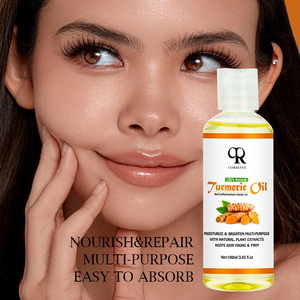 Vitamine C OEM et huile essentielle de curcuma 100ml éclaircissant les taches réduisent les rides réparant l'huile corporelle hydratante pour peau sèche - Product Image 2