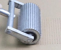 Benutzer definierte Hand Push Typ Spiked Needle Roller Punch Stahl Pin Roller Perforier walze