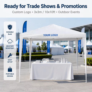 Carpa de Acero con Doble Revestimiento de PVC, Impermeable, Resistente, Personalizada para Ferias Comerciales, Fiestas, Exposiciones, Venta al por Mayor, Sin Pedido Mínimo, Varios Tamaños, Directo de Fábrica - Product Image 3