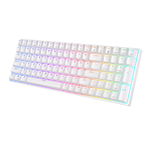 รอยัล คลัดจ์ <span class=keywords><strong>RK100</strong></span> คีย์บอร์ดแบบกลไก-2.4Ghz ไร้สาย RGB แบ็คไลท์แบบตั้งโปรแกรมได้ขนาดเต็มอินเทอร์เฟซ USB-C ป้องกันการกดผิดพลาดสีแดง - Product Image 1