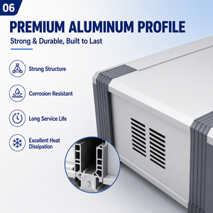 <span class=keywords><strong>Caja</strong></span> de Control de Aleación de Aluminio Personalizada para Chasis de Equipos de Prueba Electrónica, Protección IP54, 4 Opciones de Asa, Ventilación, OEM, ODM - Product Image 2