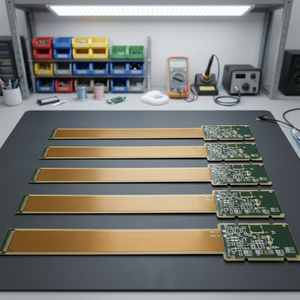 Placa PCB Rígida Flexible de 12 Capas, Material Base FR4+Poliimida, Vias Ciegas Enterradas, Acabado Superficial ENIG, para Aplicaciones de Cámara/Dron - Product Image 2