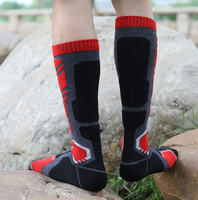 Vente en gros 2024 chaussettes ski chasse snowboard laine chaussettes thermique genou haute laine mérinos chaussettes hommes pour l'hiver