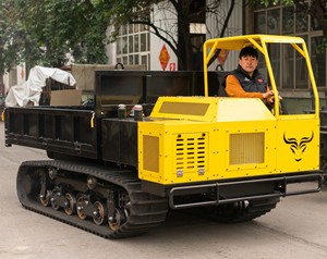 รถดัมพ์ตีนตะขาบดีเซลคุณภาพสูง ระบบไฮดรอลิก สำหรับงานเหมือง บรรทุกได้ 5 ตัน 6 ตัน สำหรับขับขี่บนภูเขาและทางวิบาก - Product Image 1