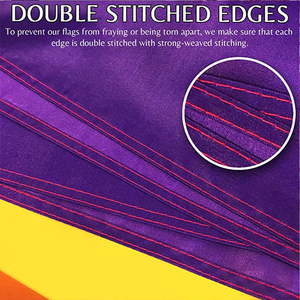 โรงงานผลิตภัณฑ์ส่งเสริมการขายขายส่ง3x5ft 100% โพลีเอสเตอร์ Bandera <span class=keywords><strong>Lgtb</strong></span> กลางแจ้งตกแต่งที่กำหนดเองธงรุ้ง - Product Image 3