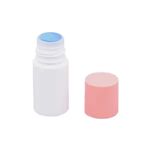 20ml 30ml 50ml 80mlリニメントスポンジブラシヘッドプラスチックボトルダブスポンジアプリケータートップボトルスクリューキャップ付き