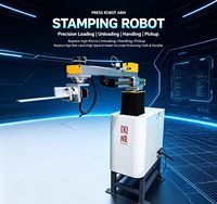 Bras robotique collaboratif homme-machine économique pour la manutention de presses d'estampage