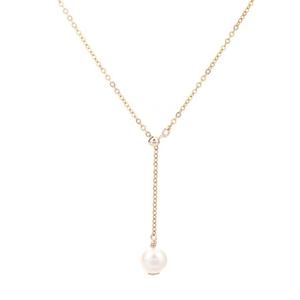 Collar de Perlas de Agua Dulce Naturales en Forma de Y, Plata 925, Chapado en Oro, Estilo Retro Chic, Diamante Versátil, Accesorio para Clavícula, Internet - Product Image 5