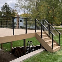 Installation économique et facile Garde-corps de sécurité en acier inoxydable pour terrasse extérieure et balcon avec options personnalisables