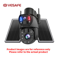 Caméra PTZ solaire VESAFE 4G AOV avec zoom optique 36X, batterie rechargeable, vision nocturne Full HD, alarme PIR pour ferme