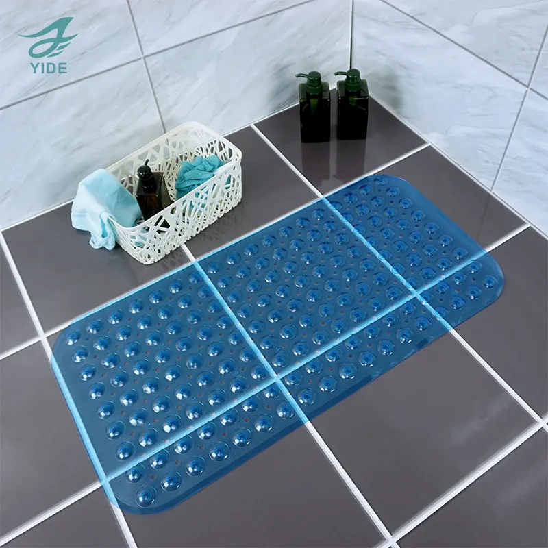 YIDE Non-Slip Bath Tub Mat With Suction Cups And Drain Holes AntiSlip Bathroom Shower Mat Non Slip