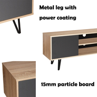 Meuble TV Moderne Derniers Designs Long Luxueux en Bois Meuble Mural pour Téléviseur de 32-75" pour Chambre Salon